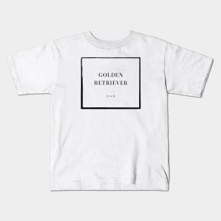 Golden Retriever Dad Kids T-Shirt